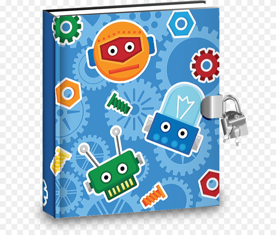 Robot Kids Diary With Lock Diary Gift For Girlfriend Free Png