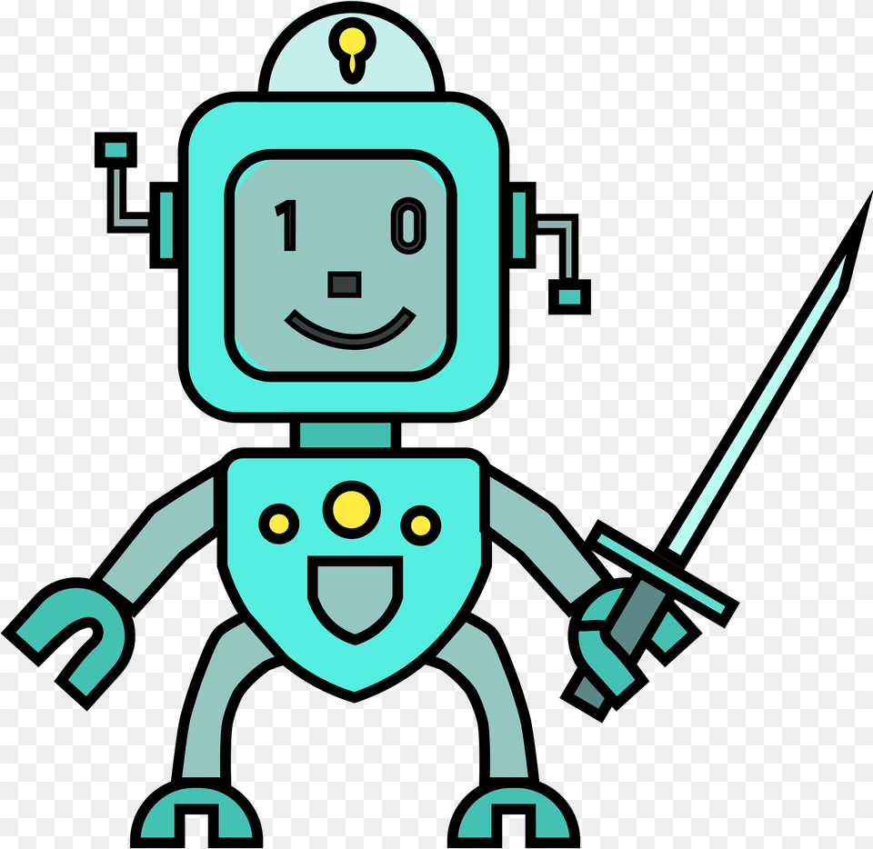 Robot Knight Clipart, Face, Head, Person, Bulldozer Png