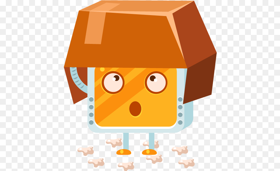 Robot Listening To Music Clipart Download Shocked Robot, Food, Sweets, Mailbox Png Image