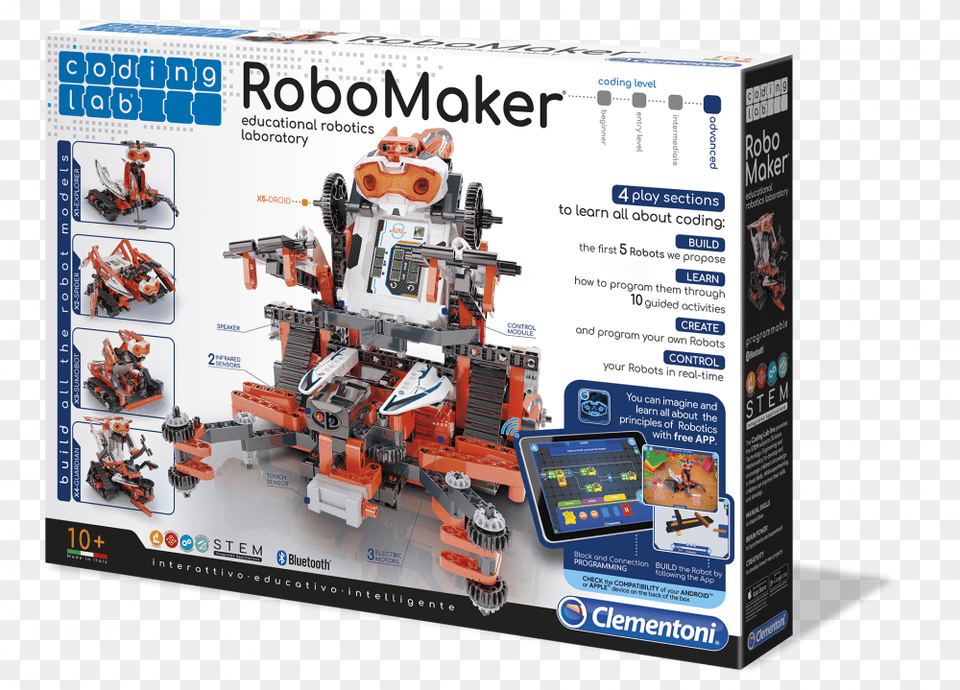 Robot Maker Pro Clementoni, Machine, Wheel Free Png