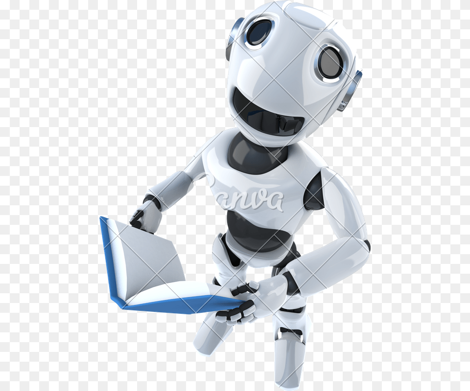 Robot Reading, Person Png