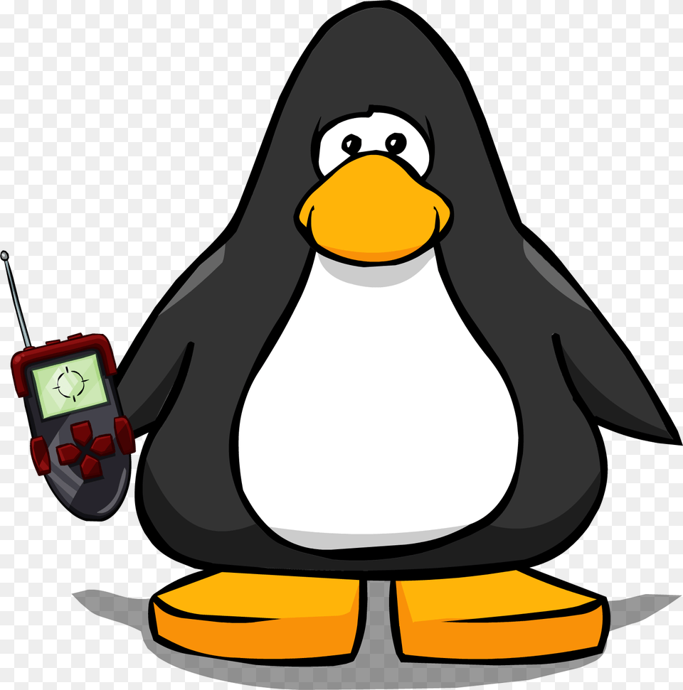 Robot Remote Control On A Player Card Club Penguin Blue Horn, Animal, Bird, Wristwatch Free Transparent Png