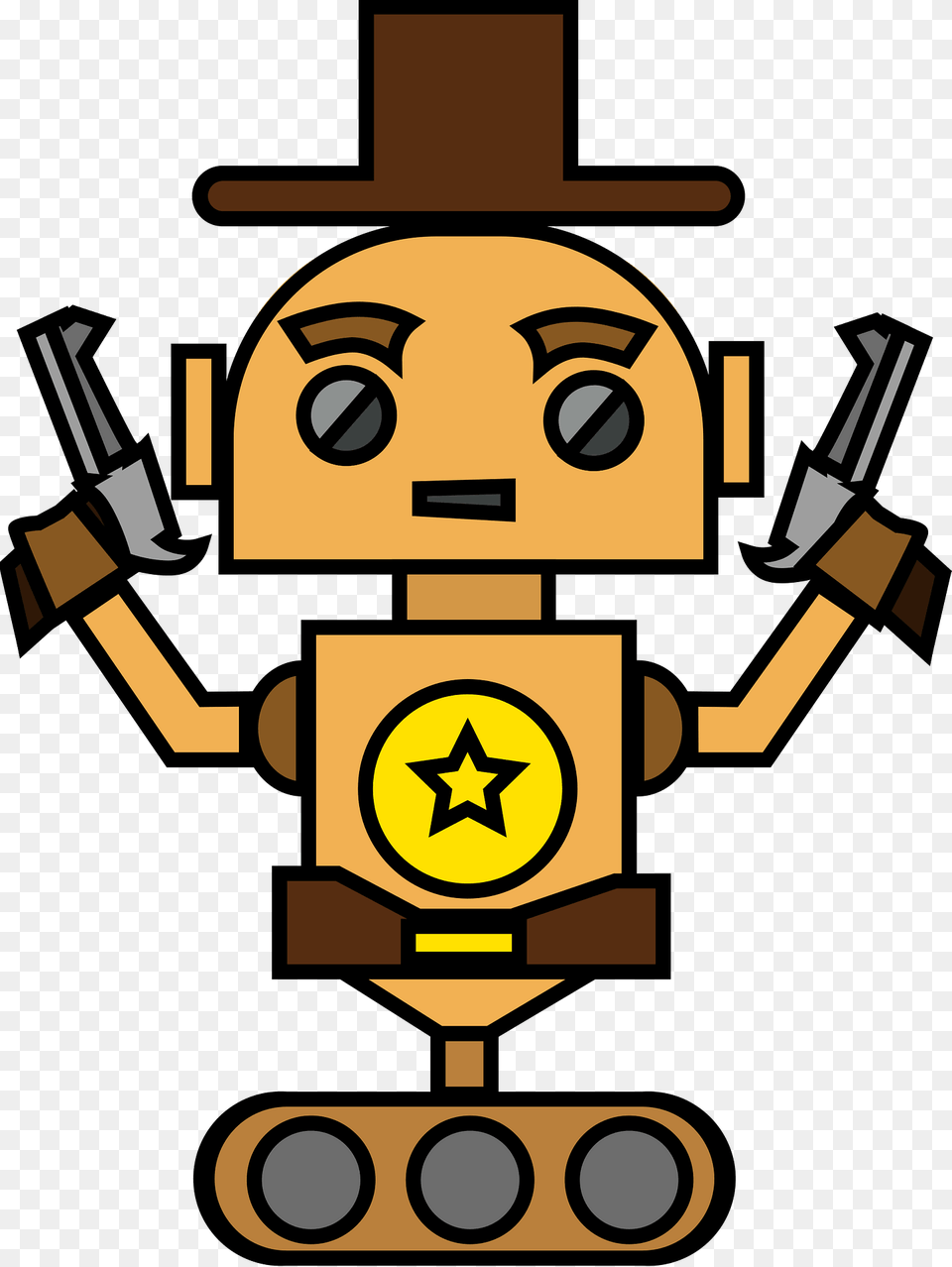 Robot Sheriff Clipart, Bulldozer, Machine Free Transparent Png