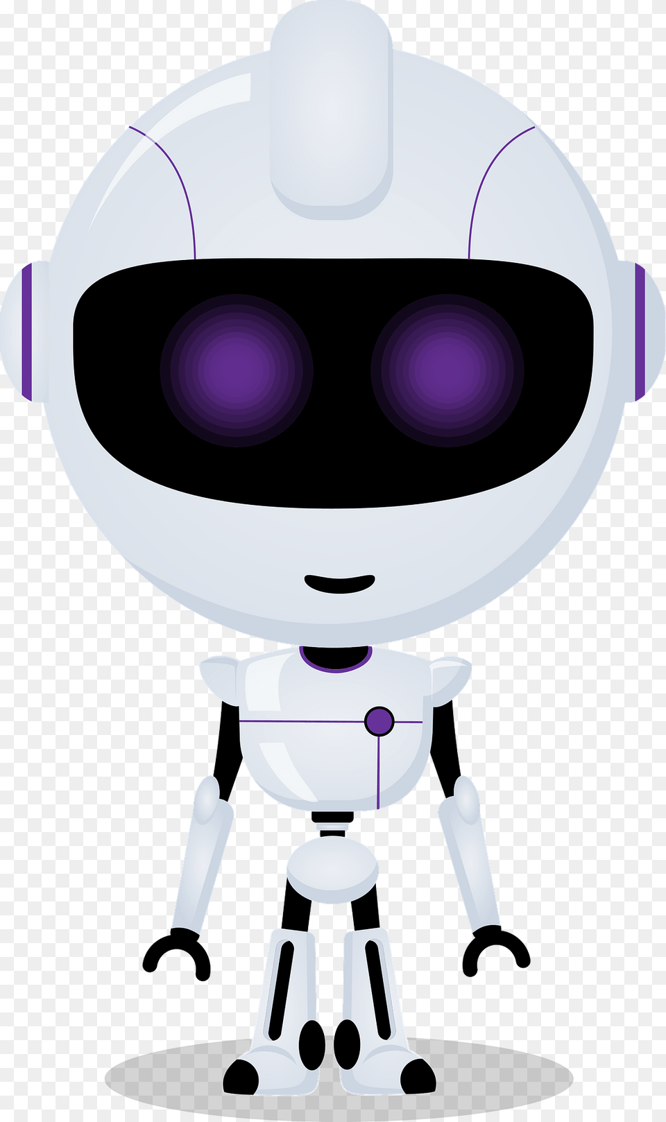 Robot Stands Flat Clipart, Clothing, Hardhat, Helmet, Animal Png Image