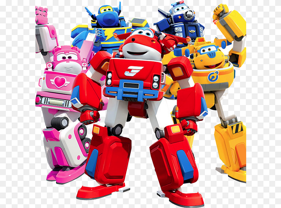 Robot Super Wings Kt Hp Xe Cu H Nh M Hnh Jet Super Wings Transformer Characters, Toy Free Png Download