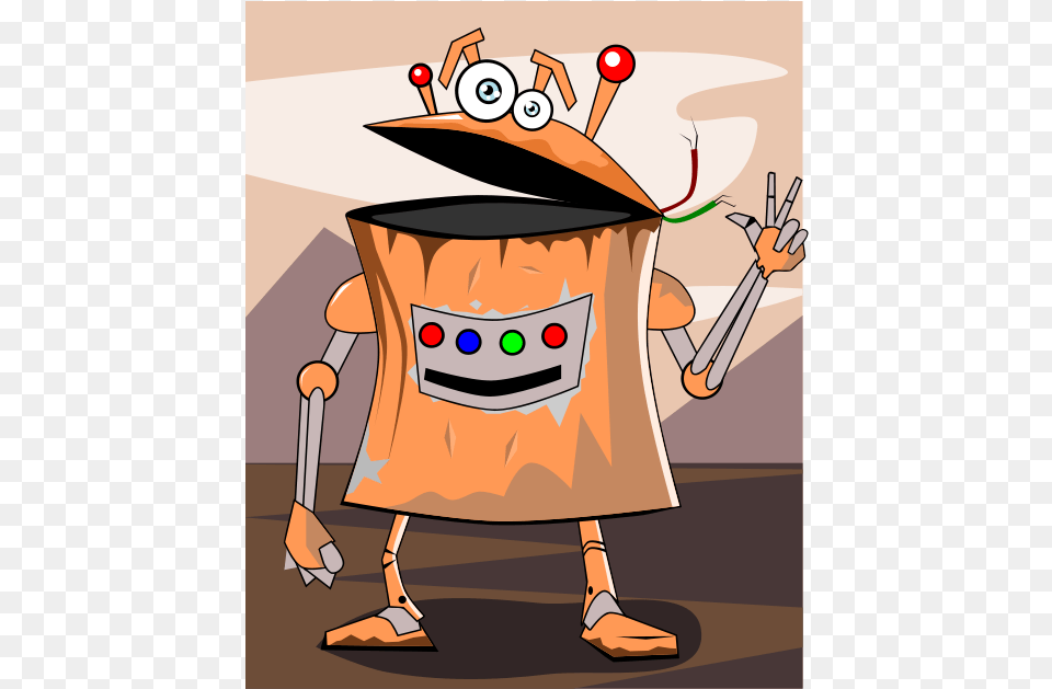 Robot Thanksgiving Clipart Free Freeuse Library Rusty Robot Cartoon Png