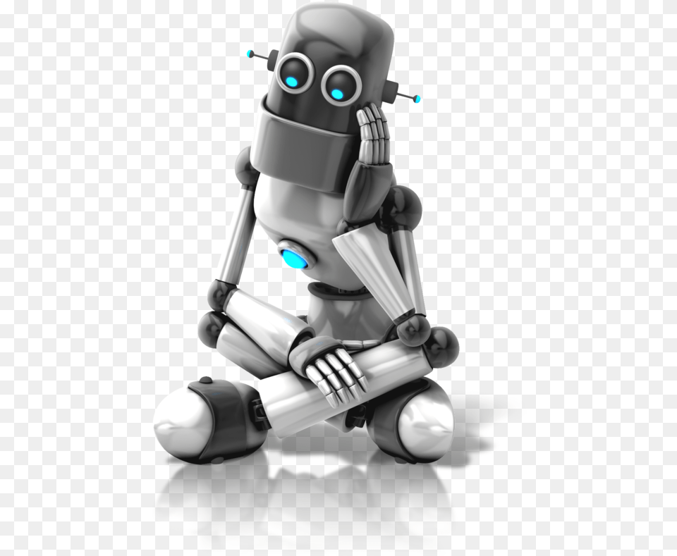 Robot Thinking Robot, Smoke Pipe Free Png Download