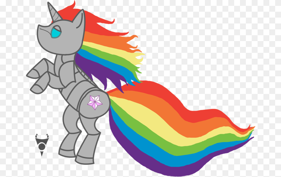 Robot Unicorn Pony By Tombstone On Clipart Library Robot Unicorn Pony, Art, Graphics, Baby, Person Png Image