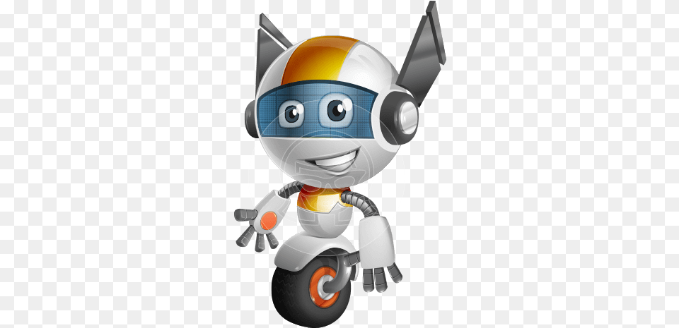 Robot Vector Cartoon Character Design Animated Robotic, Machine, Wheel Free Png Download