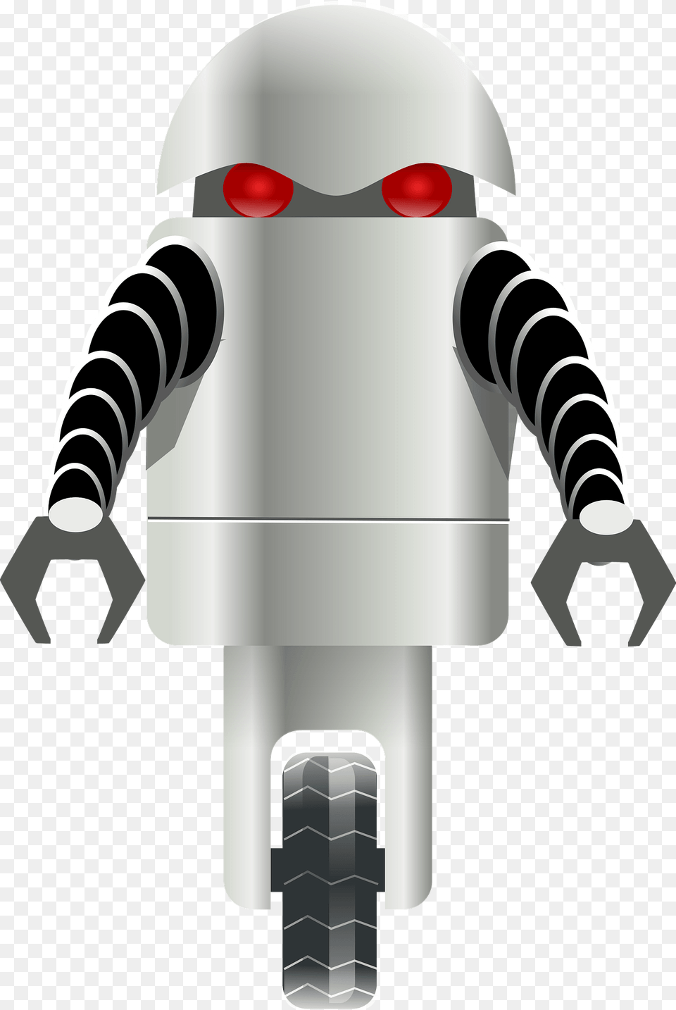Robot With One Wheel Clipart Png Image