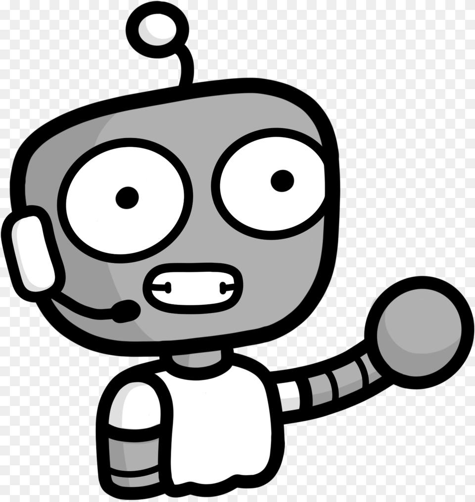 Robot With Speech Bubble Representing Talking Modern Technology In Clip Art, Animal, Bear, Mammal, Wildlife Png Image