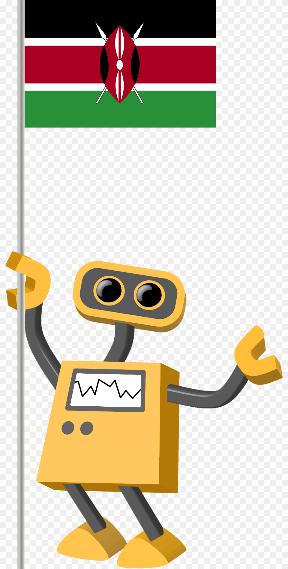 Robot With Stop Sign Free Transparent Png