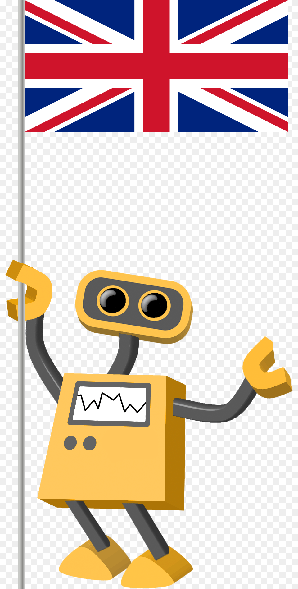 Robot With Stop Sign Free Transparent Png