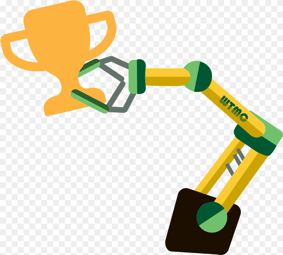 Robotic Arm Holding A Trophy In Its Claw, Toy, Robot Free Png Download