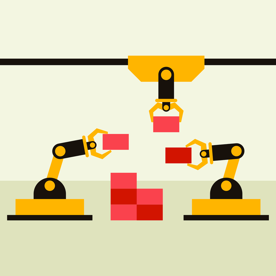 Robotic Arms Clipart, Bulldozer, Machine, Person Png Image