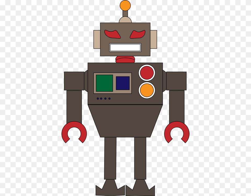 Robotmachineline Cartoon, Robot Png Image