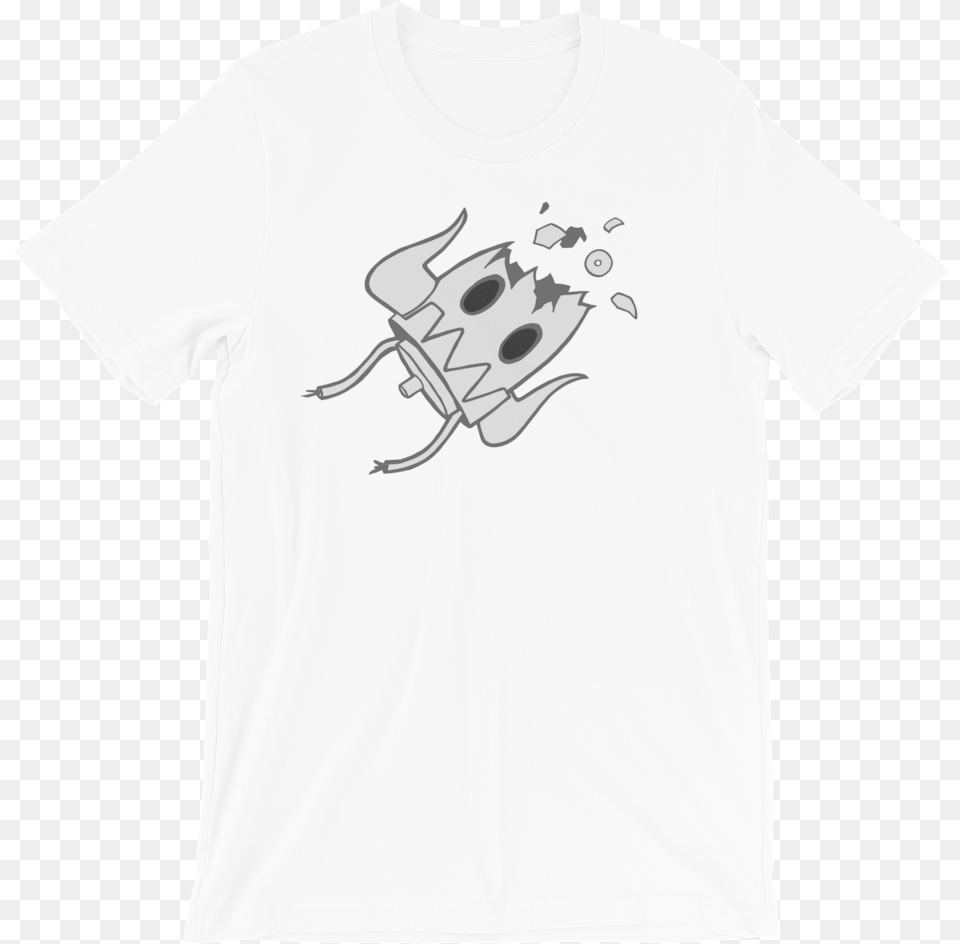Robotpocketless Mockup Wrinkle Front White, Clothing, T-shirt Free Transparent Png