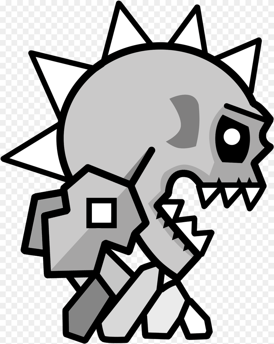 Robots De Geometry Dash, Stencil Free Png