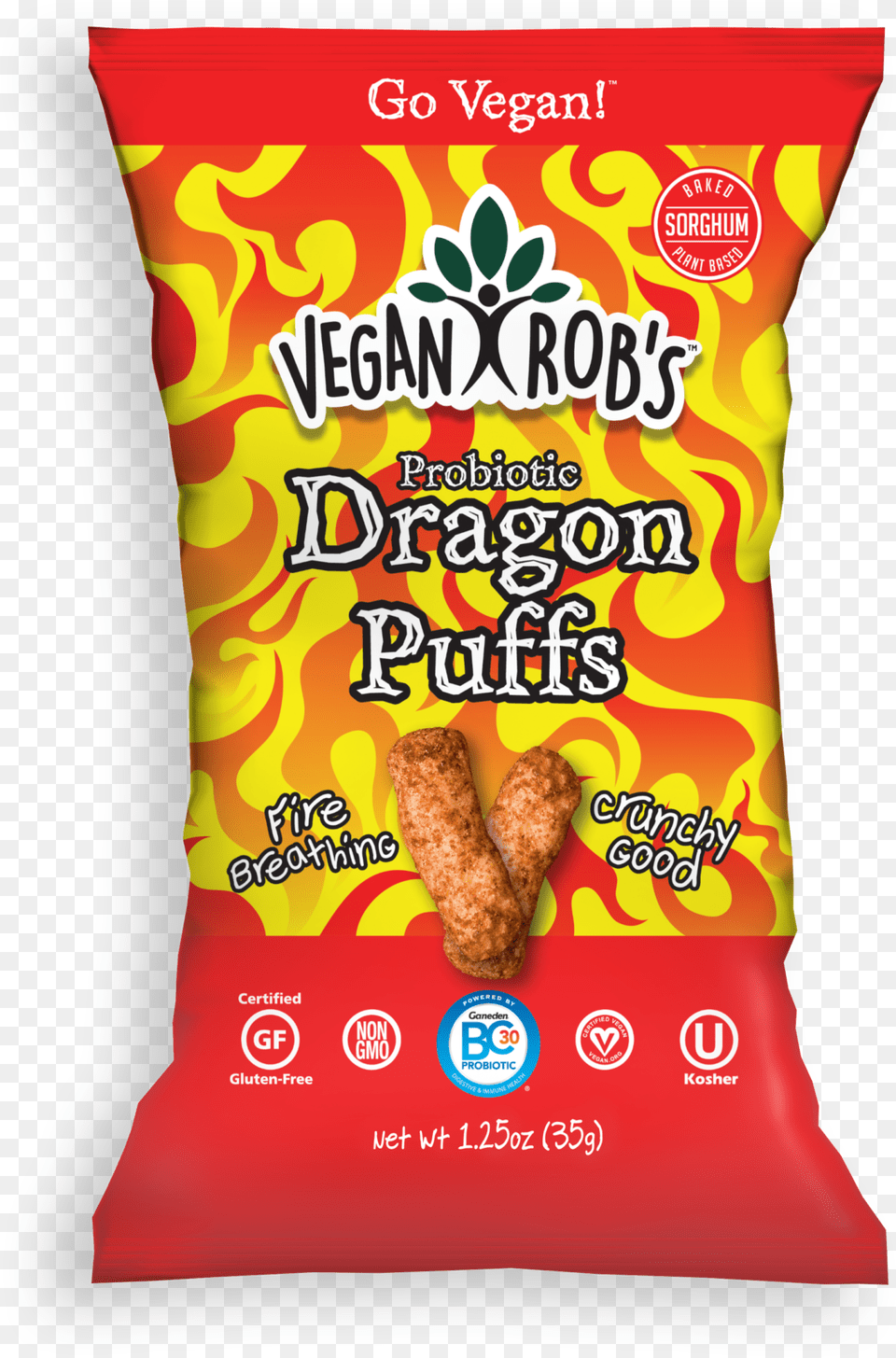 Robquots Brands Vegan Robquots Probiotic Dragon Puffs Vegan Rob39s Dragon Puffs, Food, Ketchup, Snack, Bread Png