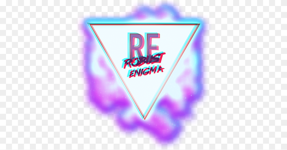 Robust Enigma Retro Wave Logo Lilac, Purple, Triangle, Light, Disk Free Png Download