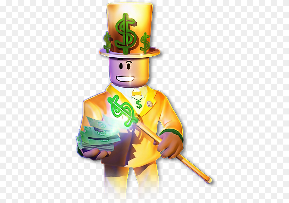 Robux Roblox Rich Money Videogame Game Robuxguy Roblox Mr Bling Bling, Baby, Person, Magician, Performer Png