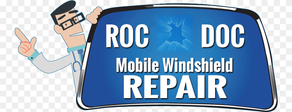 Roc Doc Mobile Windshield Repair Banner, People, Person, Body Part, Finger Free Transparent Png