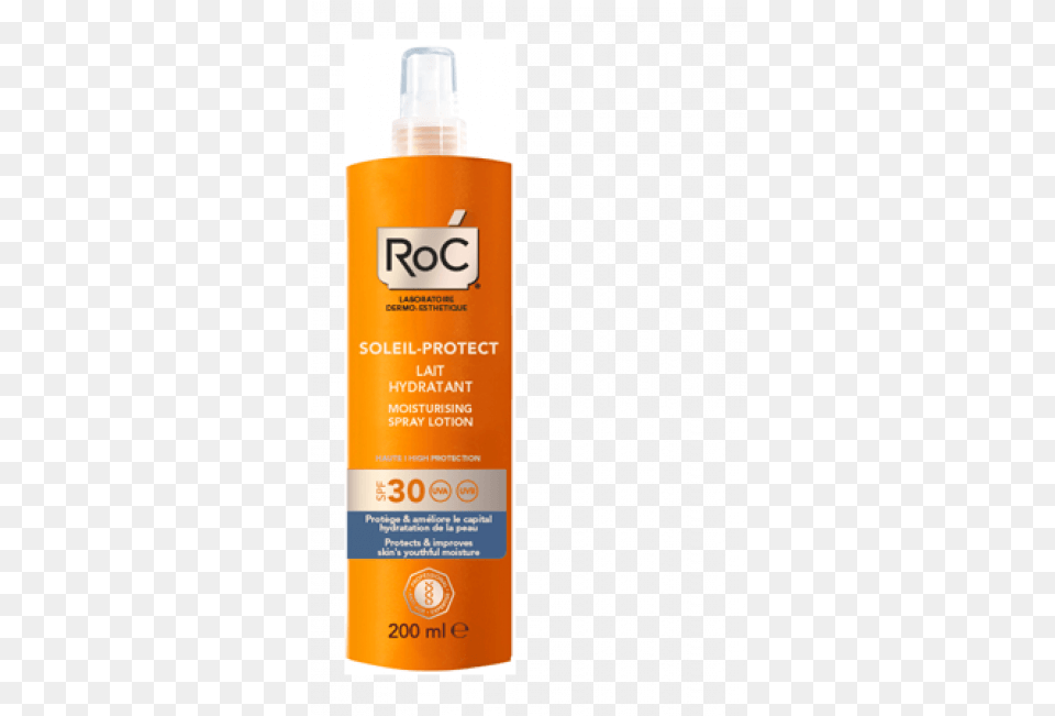 Roc Soleil Protect Spray Spf30 200mltitle Roc Soleil Bottle, Cosmetics, Sunscreen, Perfume, Lotion Free Png Download