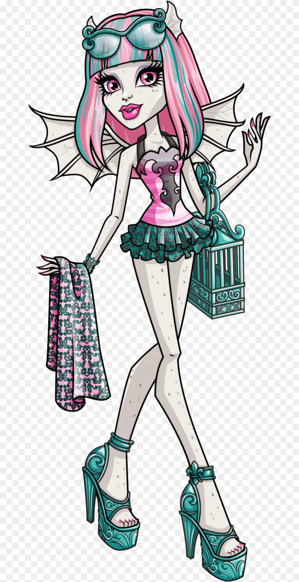 Rochelle Goyle Is A Gargoyle From Scaris France Monster High Rochelle, Book, Publication, Shoe, Footwear Png Image