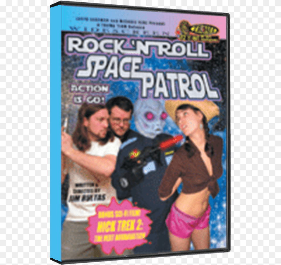 Rock 39n39 Roll Space Patrol Action Is Go Dvd Rock N Roll Space Patrol, Book, Publication, Woman, Adult Png