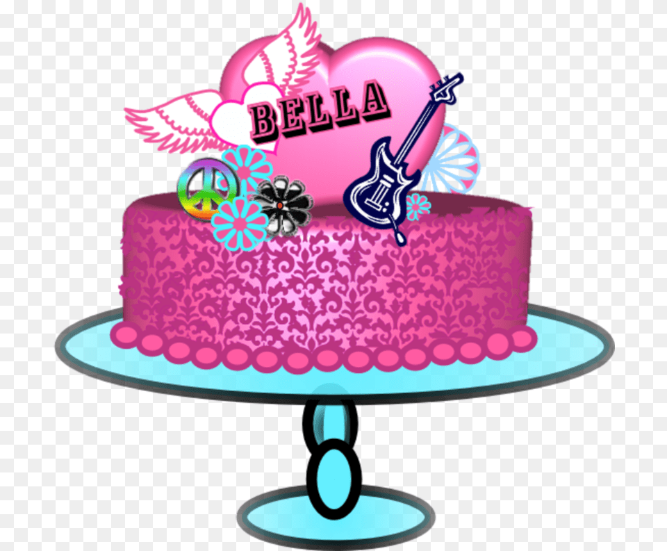 Rock And Roll Birthday Cake, Birthday Cake, Cream, Dessert, Food Free Transparent Png