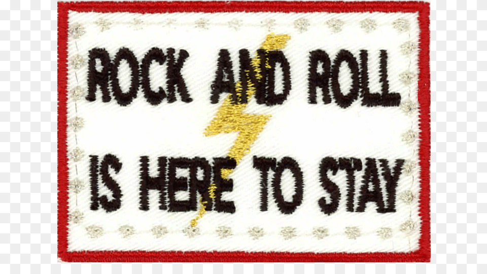 Rock And Roll Rock And Roll Is Here To Stay Patch, Home Decor, Rug Free Png Download