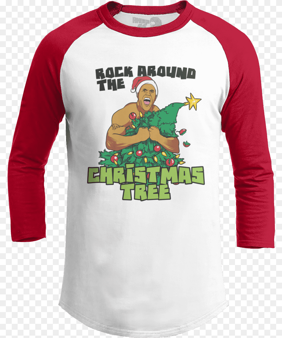 Rock Around The Christmas Tree American Af Aaf Nation Die Hard Shirt, Clothing, Long Sleeve, Sleeve, T-shirt Free Png Download