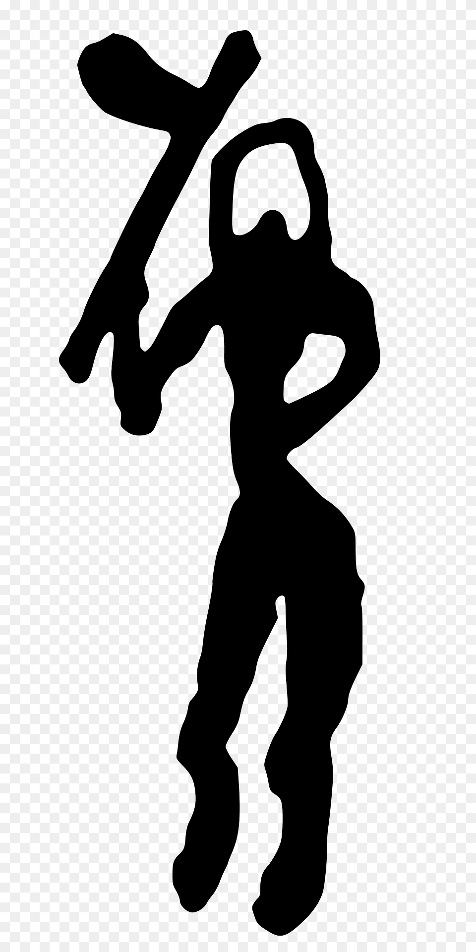 Rock Art Axman Clipart, People, Person, Silhouette, Team Png Image