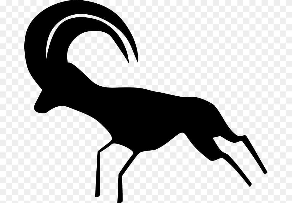 Rock Art Clipart, Silhouette, Animal, Kangaroo, Mammal Free Png Download