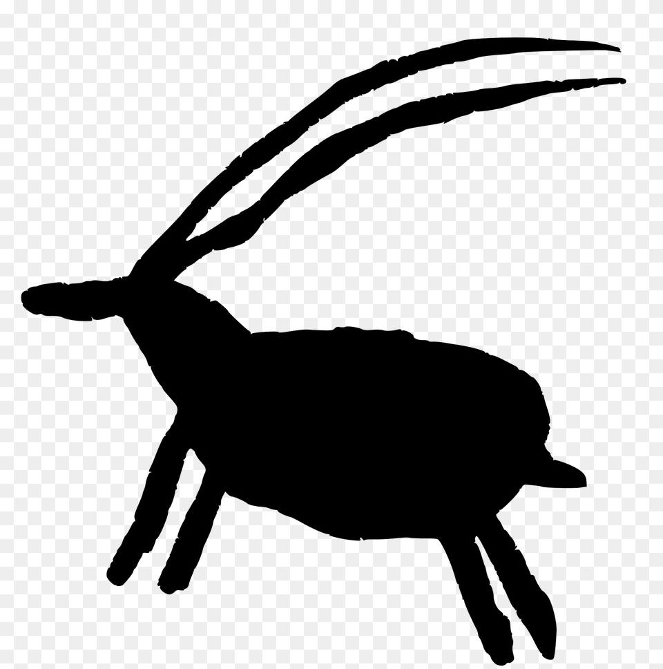 Rock Art Goat Clipart, Animal, Antelope, Mammal, Wildlife Free Png Download