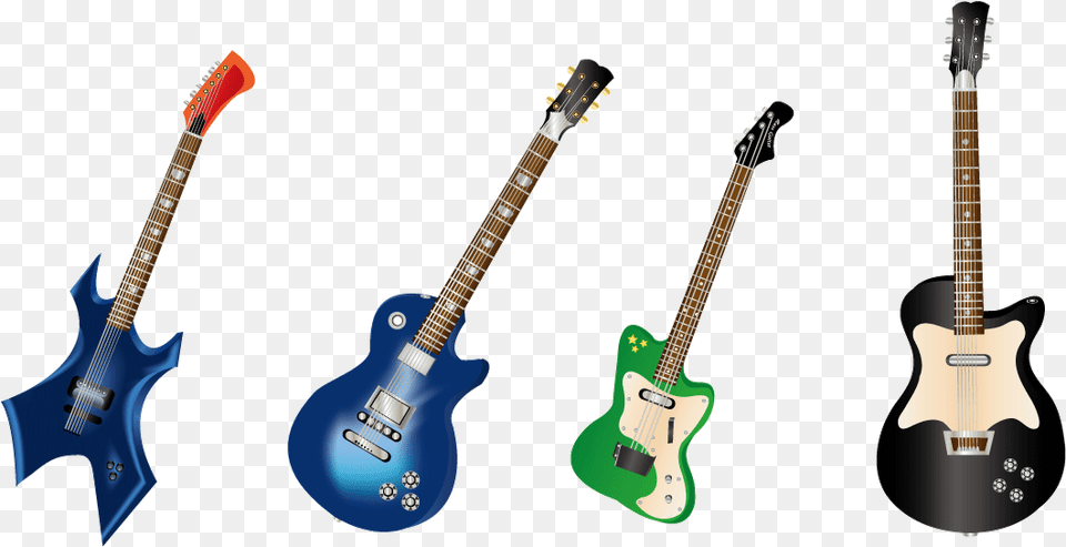 Rock Band Silhouette Musical Instrument Guitar Types Of Rock Guitar, Electric Guitar, Musical Instrument, Bass Guitar Free Png