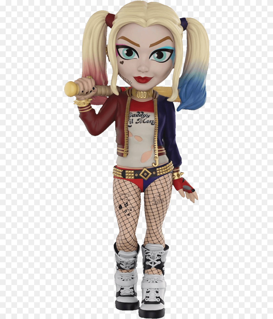 Rock Candy Dc Suicide Squad Harley Quinn Fig Mushyhead Funko Rock Candy Suicide Squad Harley Quinn, Book, Publication, Person, Shoe Free Png Download