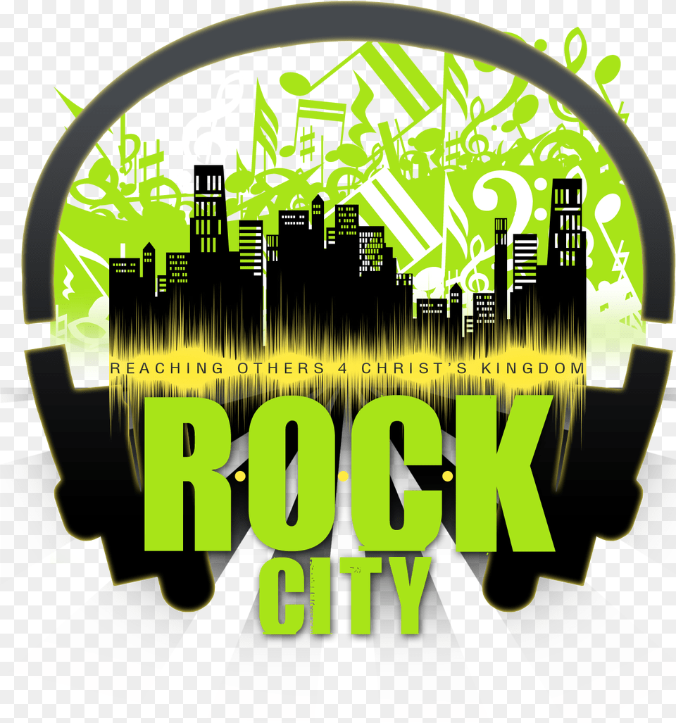 Rock City Radio Free Internet Radio Live365 Music, Green, Advertisement, Poster, Art Png