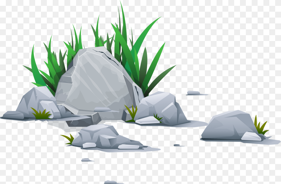Rock Clip Art Stone Vector, Outdoors, Vegetation, Nature, Plant Free Png Download