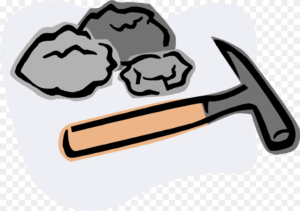Rock Clipart Gif Rocks And Soils, Device, Hammer, Tool, Smoke Pipe Free Png