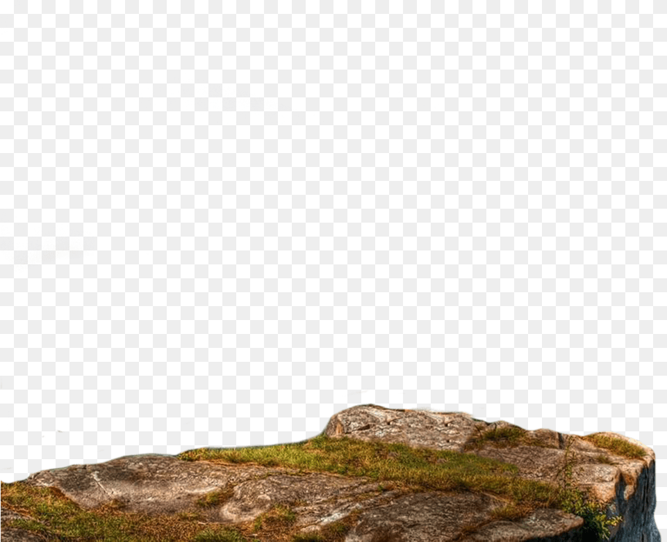 Rock Clipart Grass Cliff, Scenery, Nature, Night, Outdoors Png