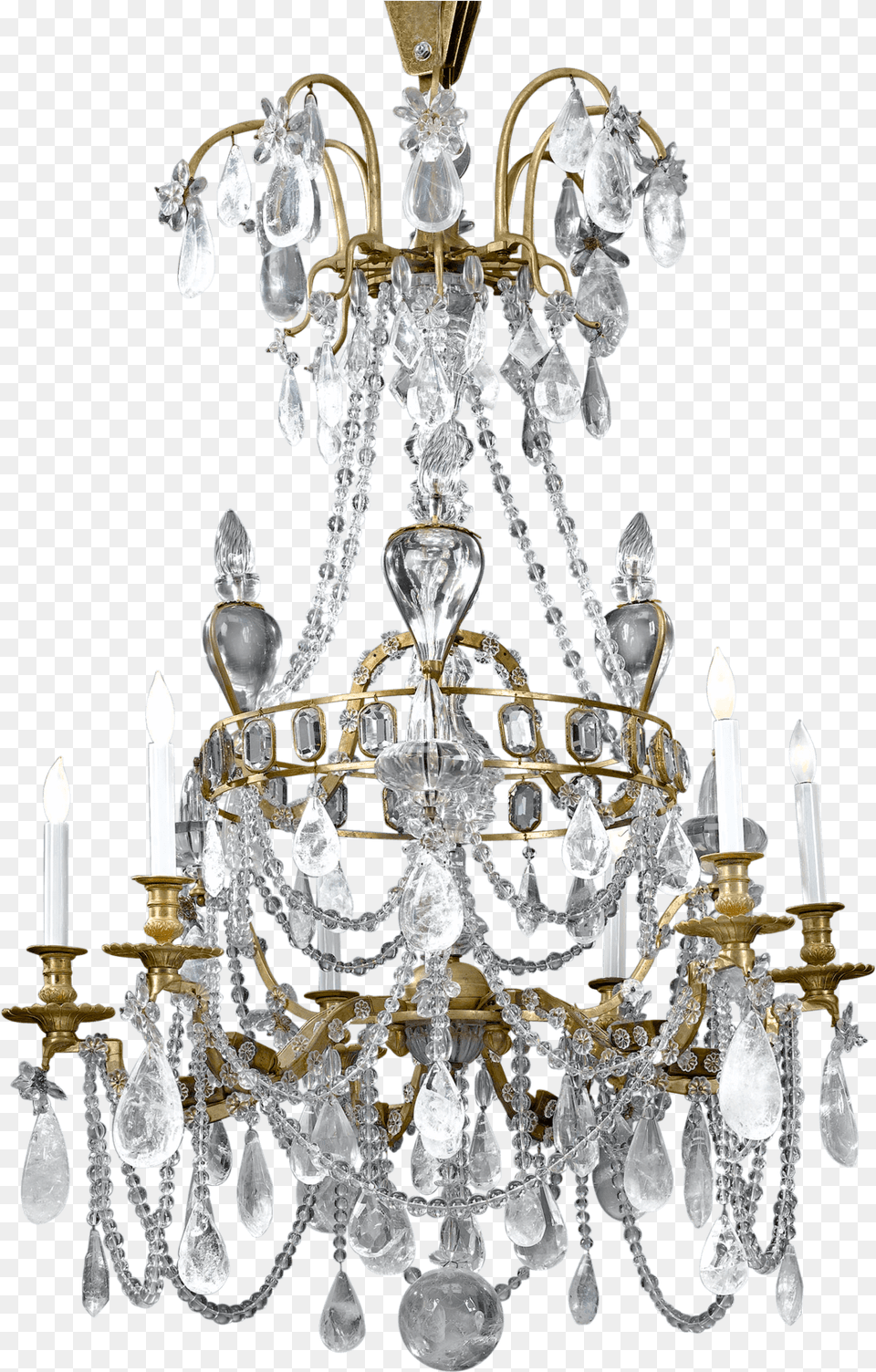 Rock Crystal Chandelier 18th Century 18th Century Chandelier, Lamp Free Png Download