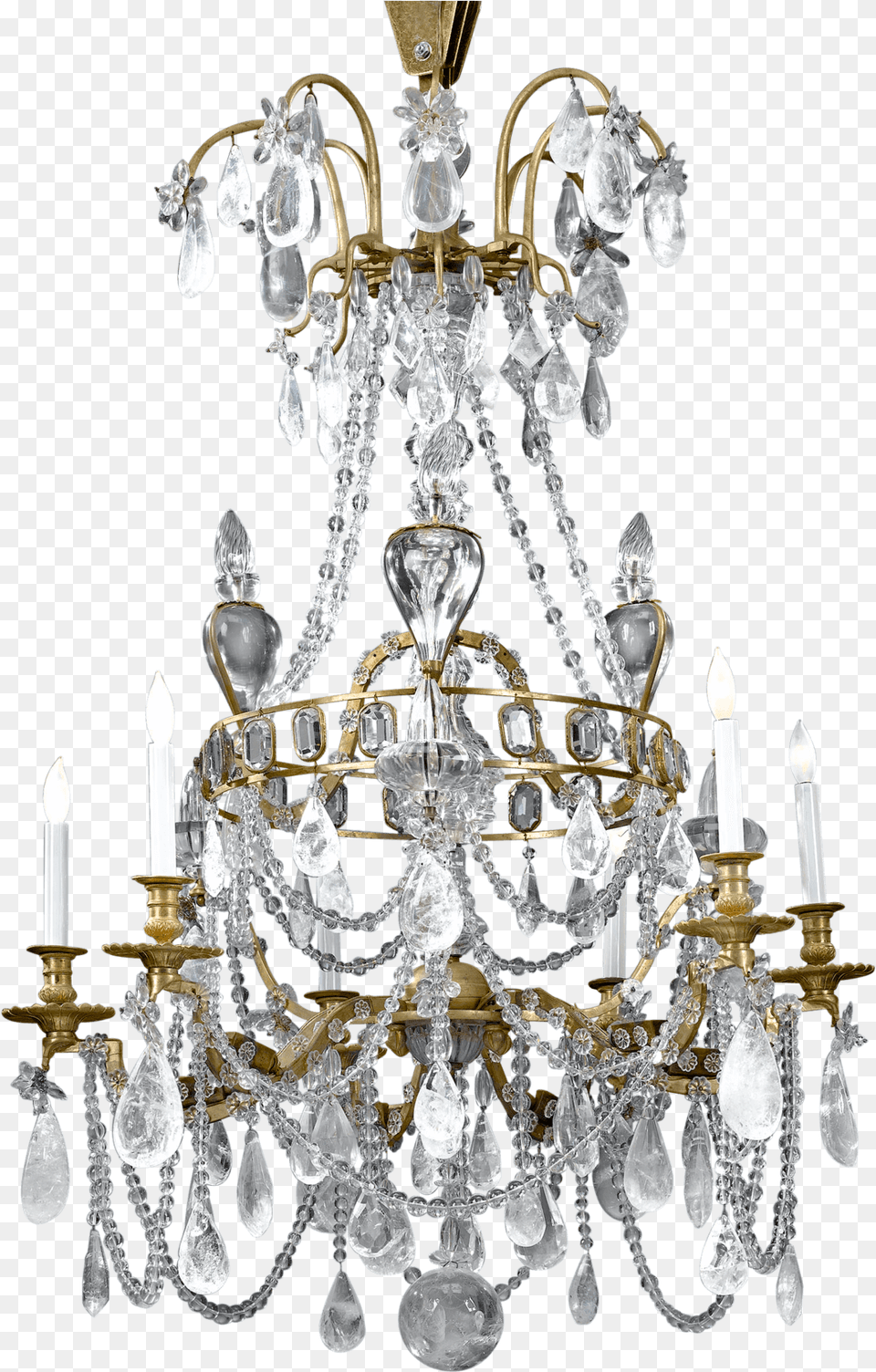 Rock Crystal Chandelier 18th Century 18th Century Chandelier, Lamp Free Png