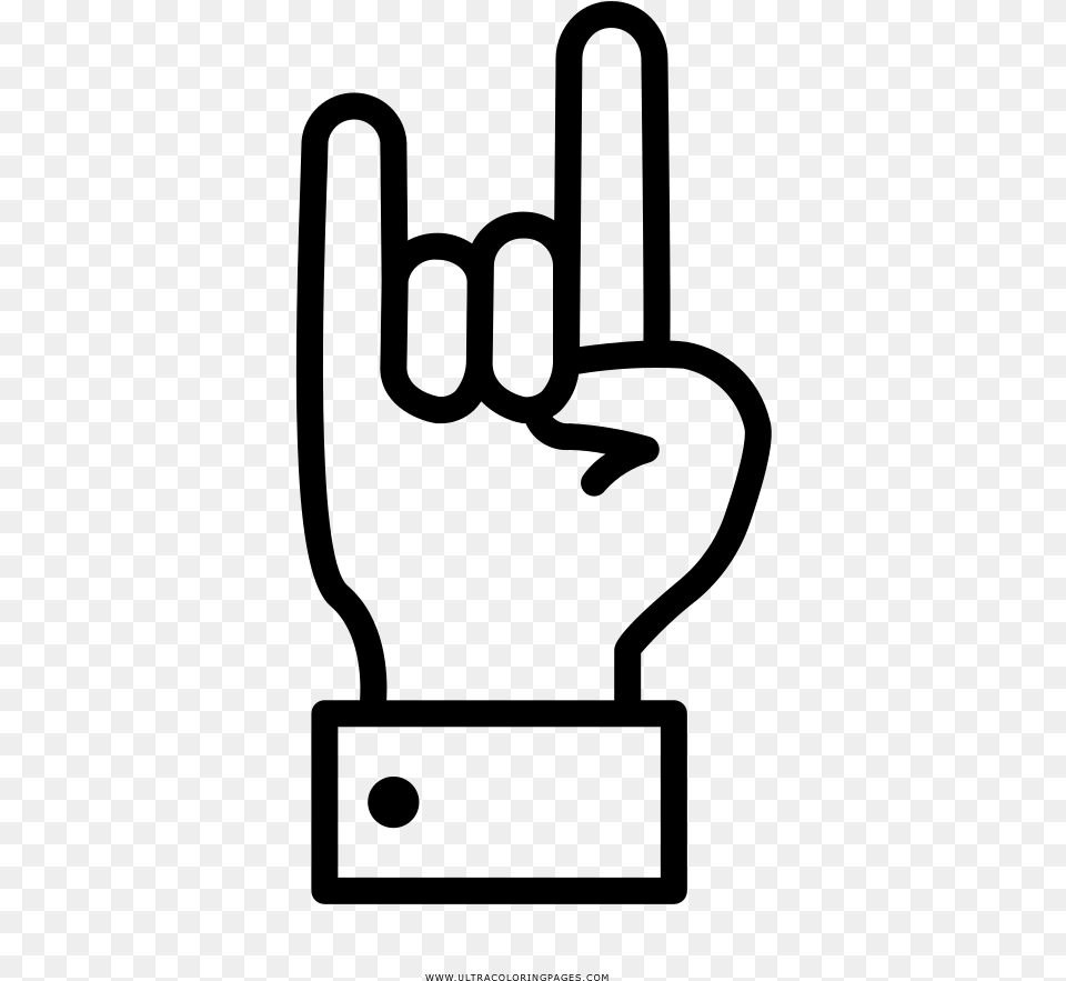 Rock Hand Coloring, Gray Free Png Download