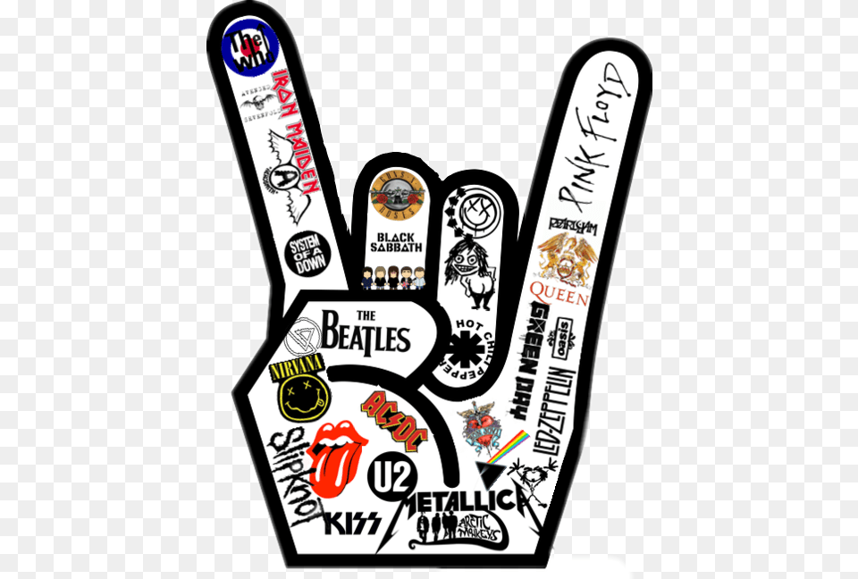 Rock Hand Mano Banda Rock Till I Die, Sticker, Face, Head, Person Free Png Download
