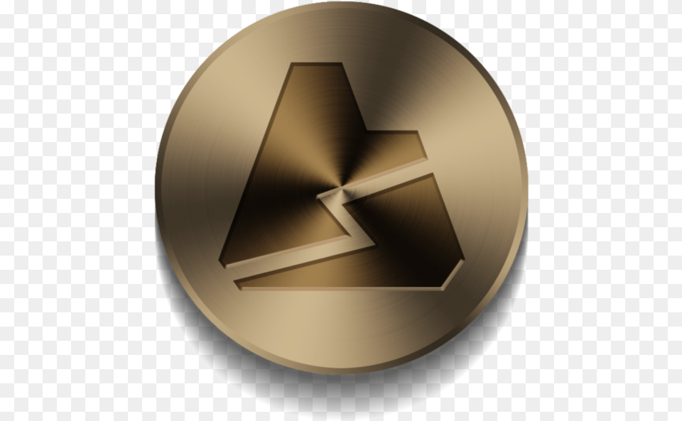 Rock Medallion By Zekrom 9 Rock Type Pokemon Symbol, Gold, Disk Png Image