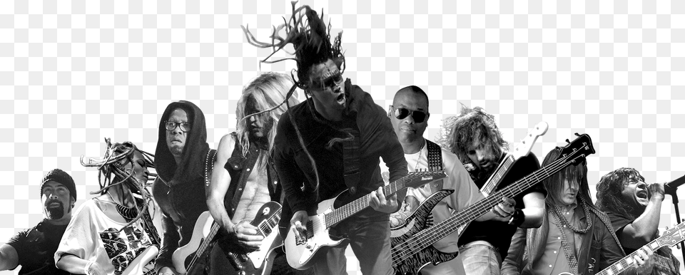 Rock Music Artist Download Rock Music Artist, Woman, Man, Guitar, Group Performance Png Image
