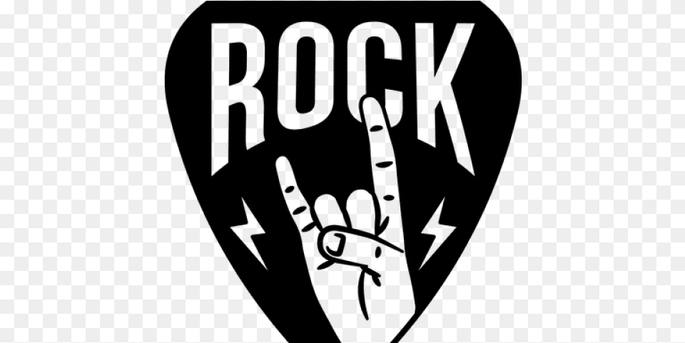Rock Music Graphics Logo In Different Shapes, Gray Free Png