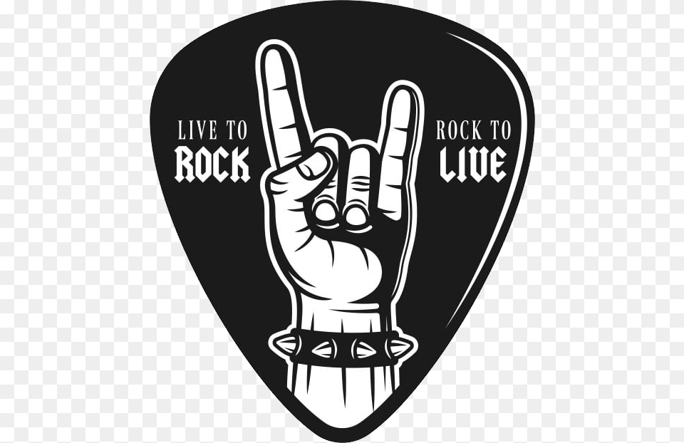Rock Music Rock Amp Roll Logos, Guitar, Musical Instrument, Plectrum, Ammunition Free Transparent Png