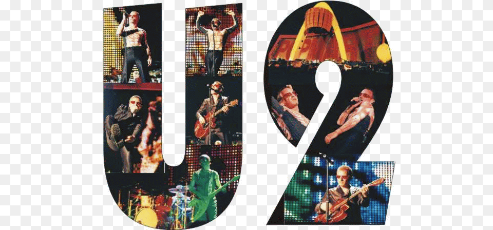 Rock Music U2 Logo, Art, Collage, Adult, Male Free Png Download